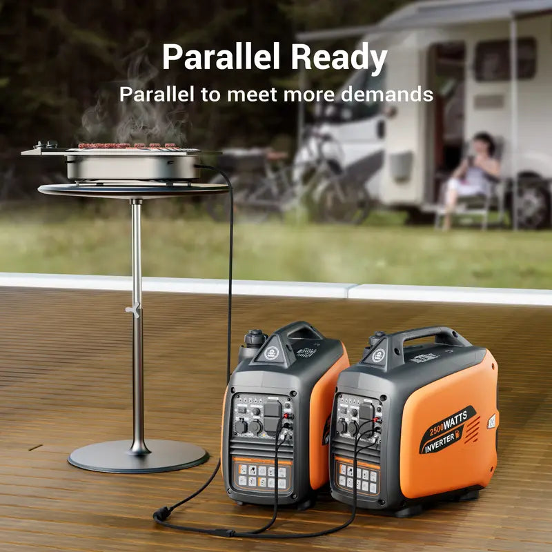 Portable inverter generator, 2500W long-endurance gasoline generator